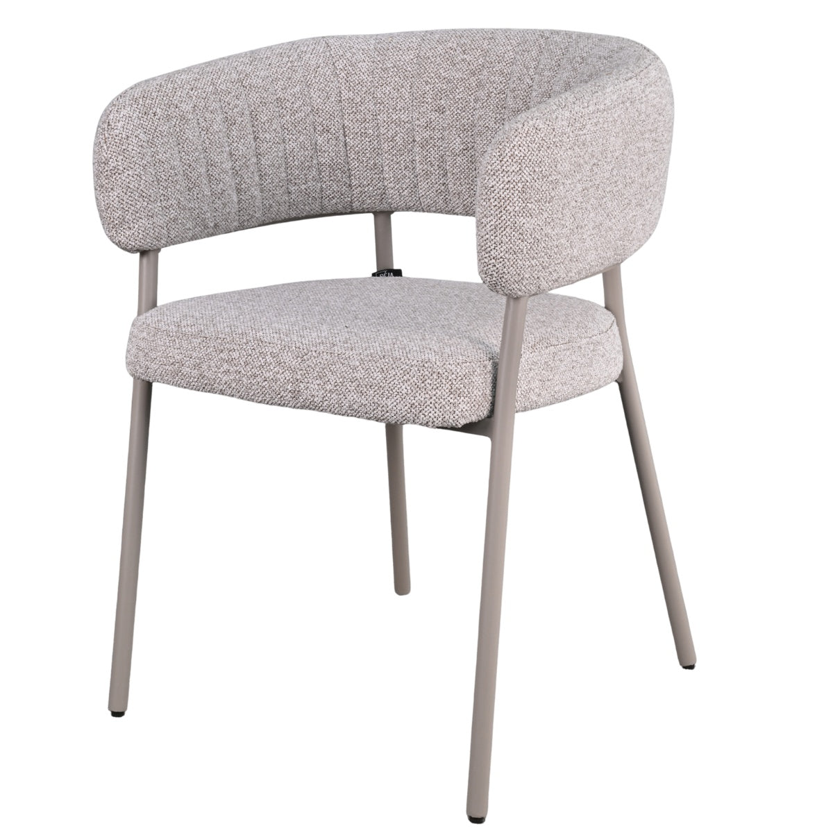 DÉJA Living Eetkamerstoel Malilla - Taupe Stof - Set van 2