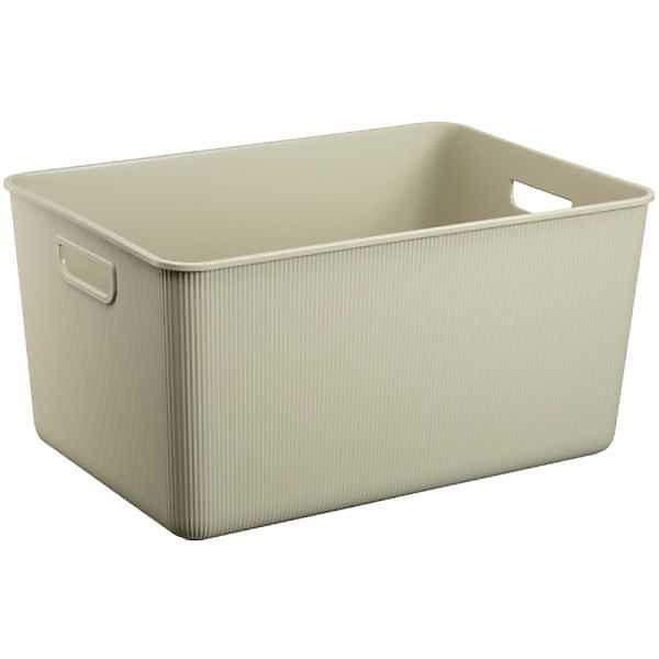 Bac de Rangement élégant avec poignées - Beige