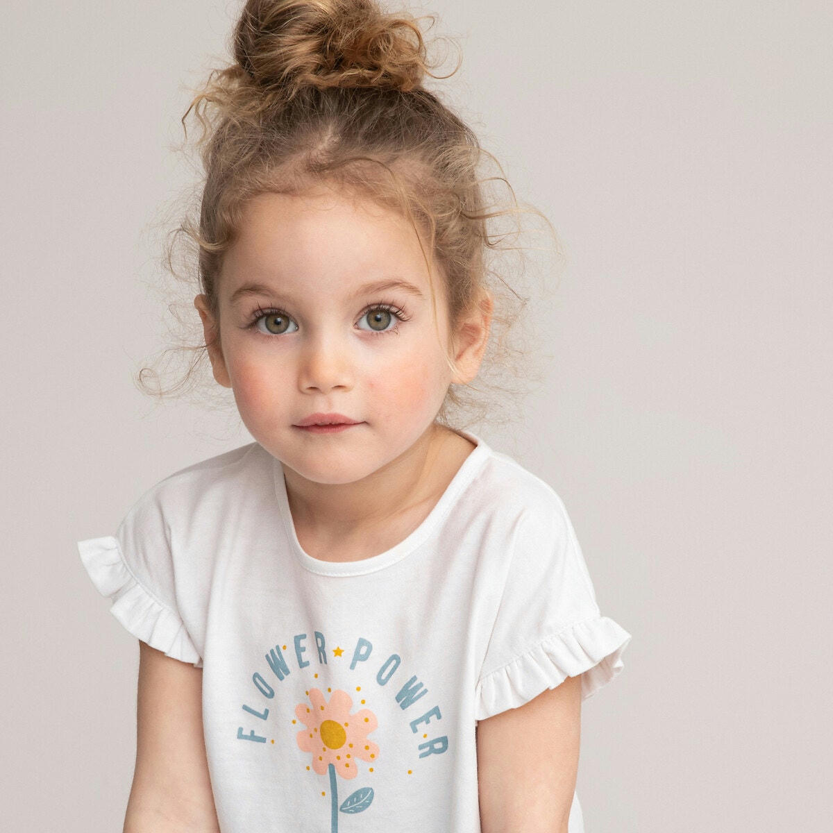 Lot de 2 T-shirts, manches courtes volantées