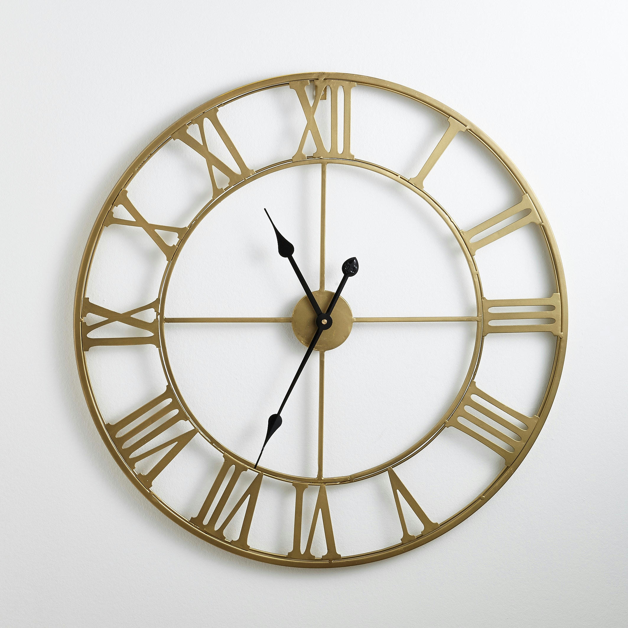 Horloge en métal laiton Ø70 cm, Zivos