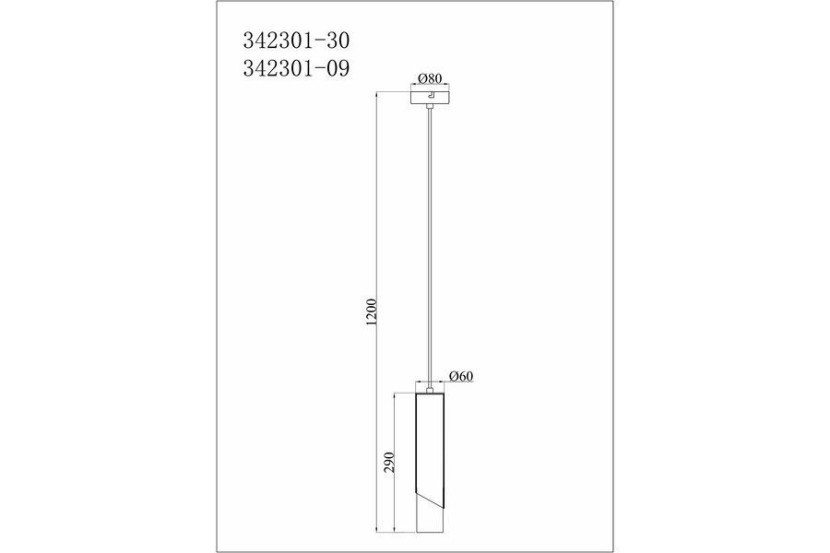 Lampa wisząca czarna Hardin 1xE27x40W wym: 120x6x6 cm Reality
