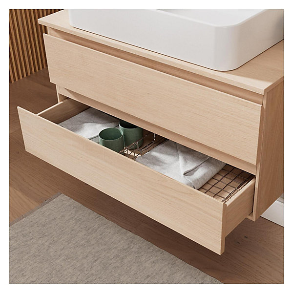 Ensemble meuble simple vasque SORRENTO 80 cm   vasque
