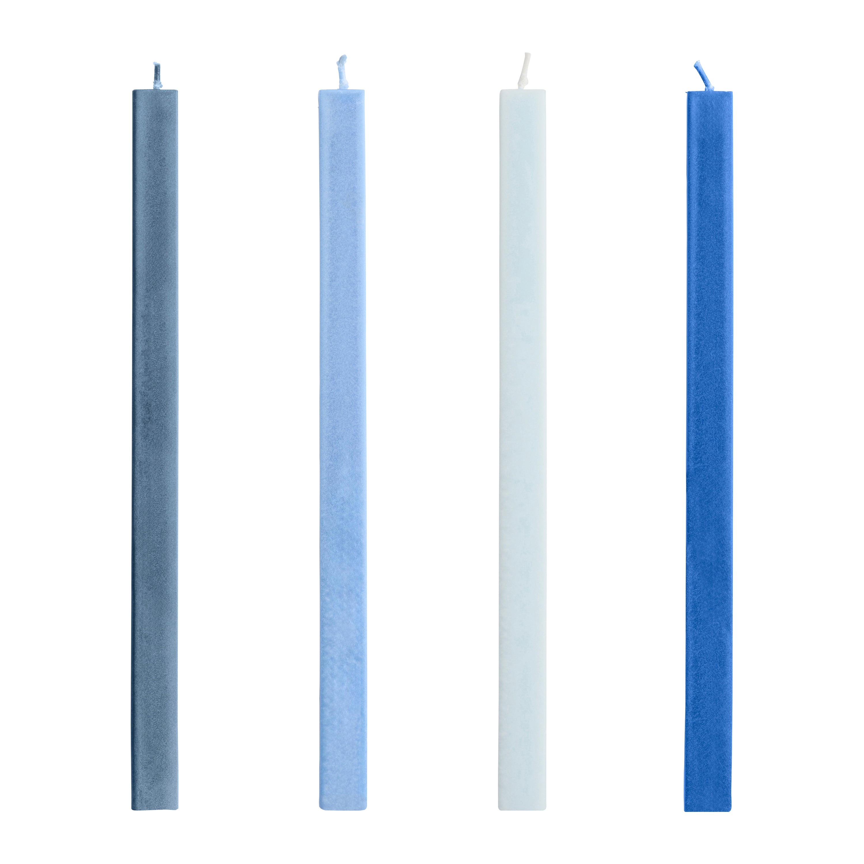 HAY Square Kaarsen - Set van 4 - Blauw