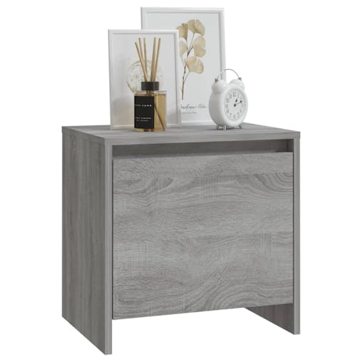 NNEVL Bedside Cabinets 2 pcs Grey Sonoma 45x34x44.5 cm Chipboard