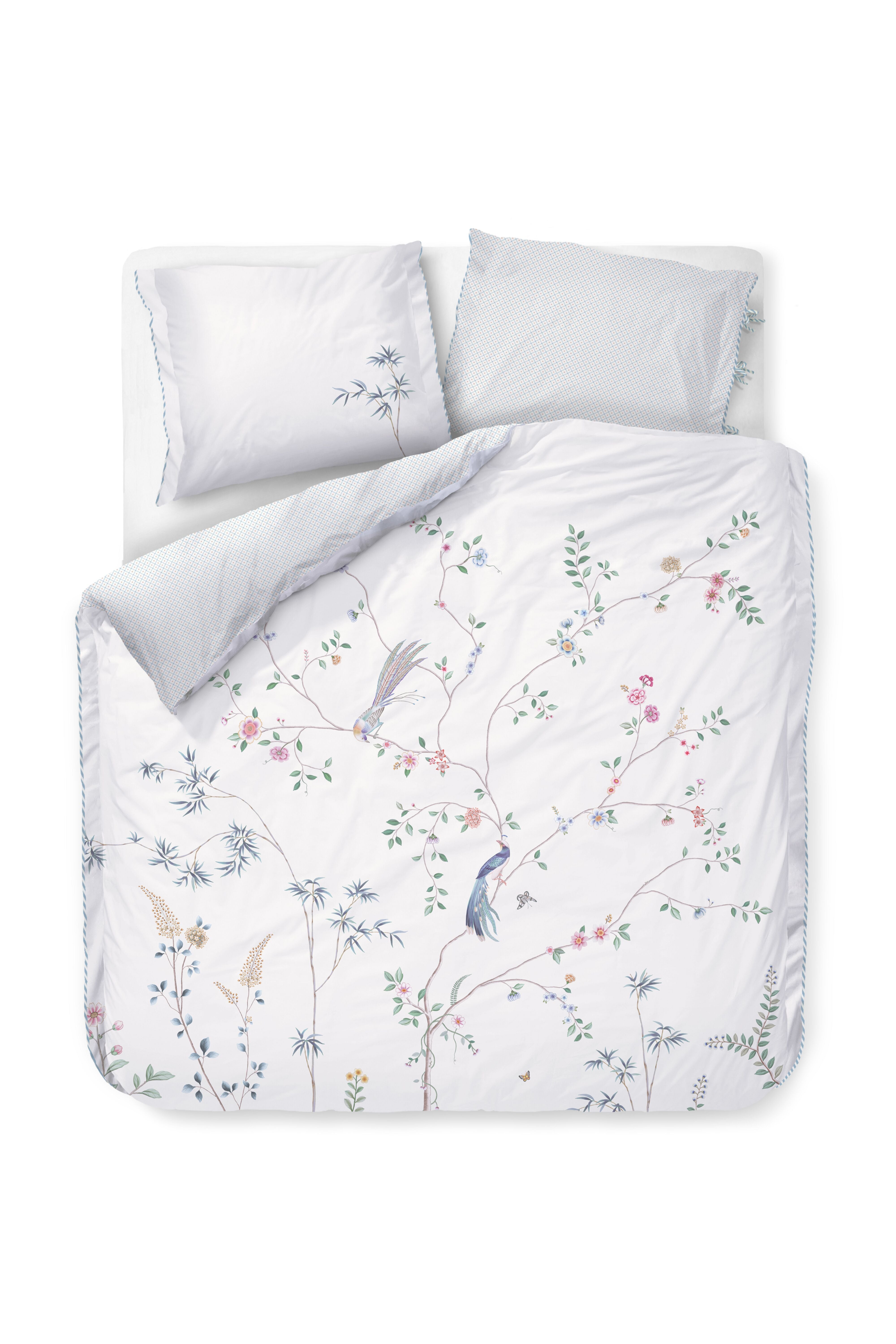 Pip Studio Bamboo Blossom - 200 x 200/220 cm - Wit