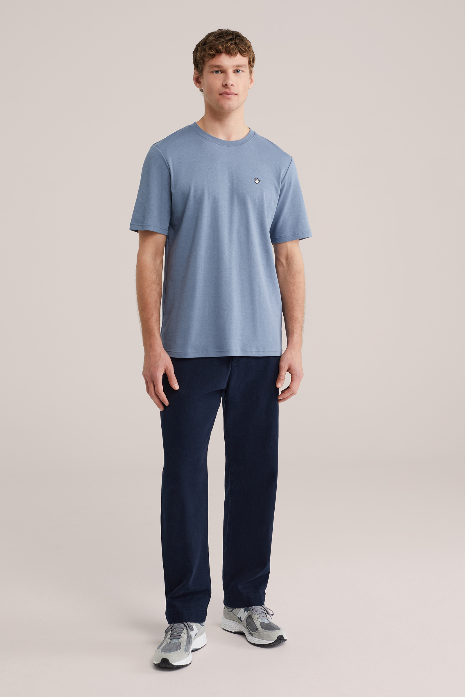 Heren regular fit T-shirt met embroidery