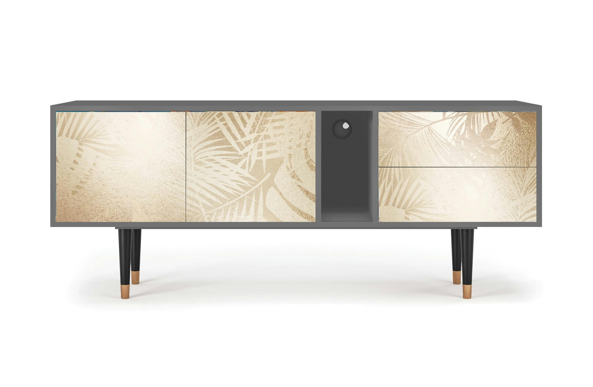 PLANT OF THE DESSERT - Meuble TV  sable 2 tiroirs et 2 portes L 170 cm