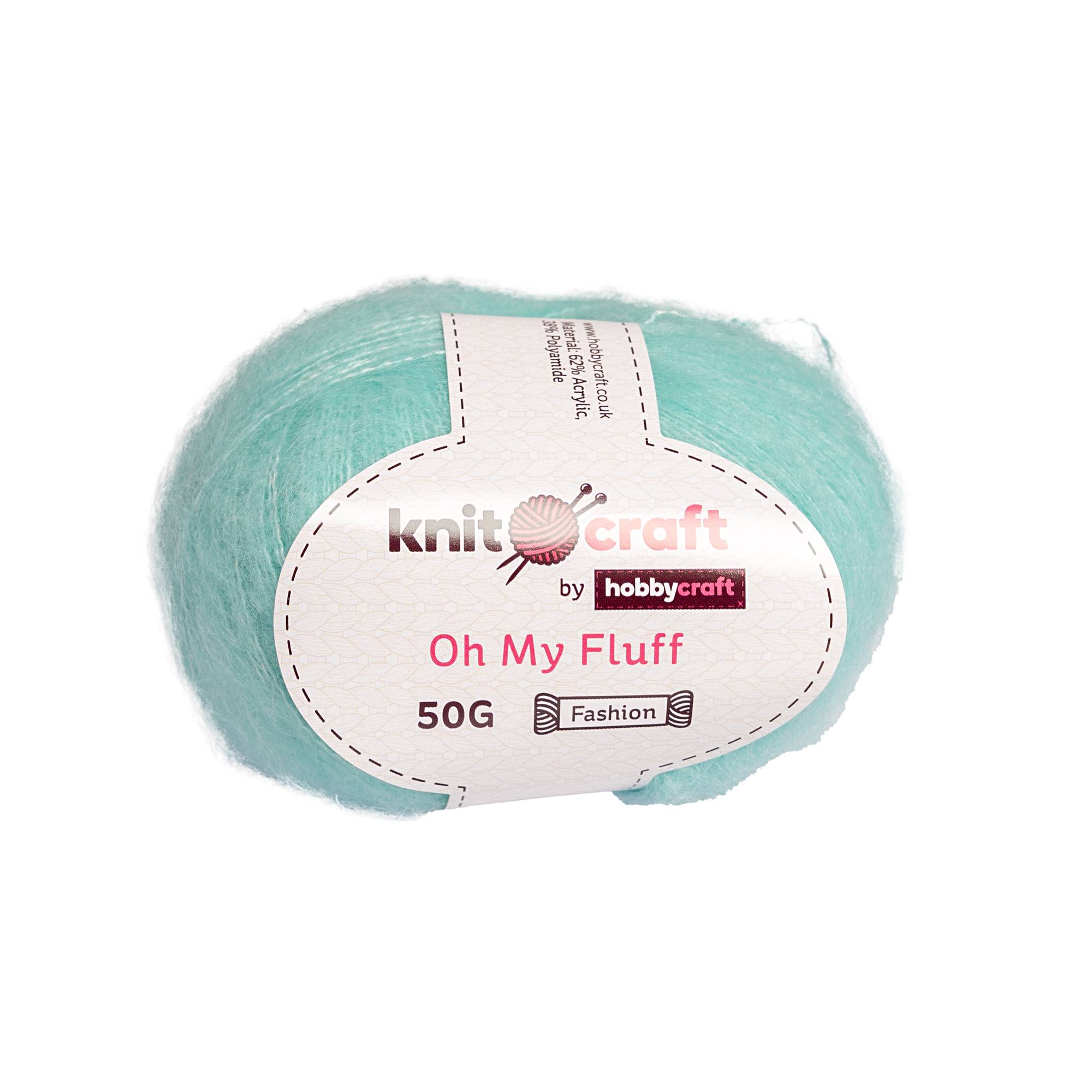 Knitcraft Light Blue Oh My Fluff Yarn 50g
