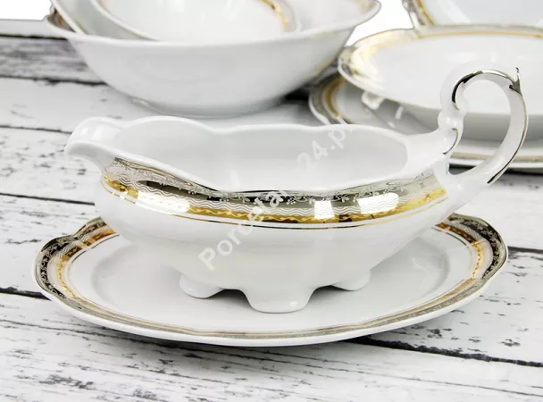 Serwis obiadowy na 6 osób (25el) Ćmielów - Bolero E551 PRINCESS
