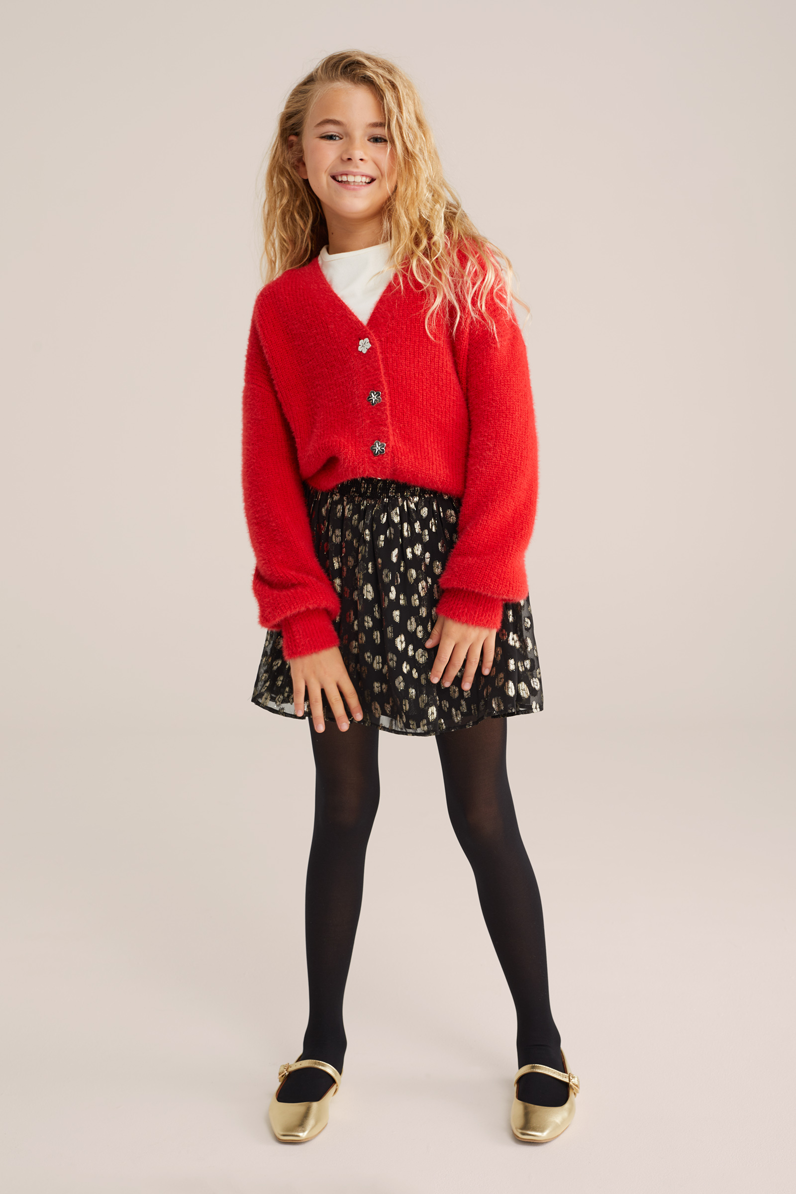 Meisjes rok met glittergaren