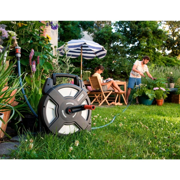 Schlauchbox »city gardening«, Kunststoff, grau/schwarz/orange