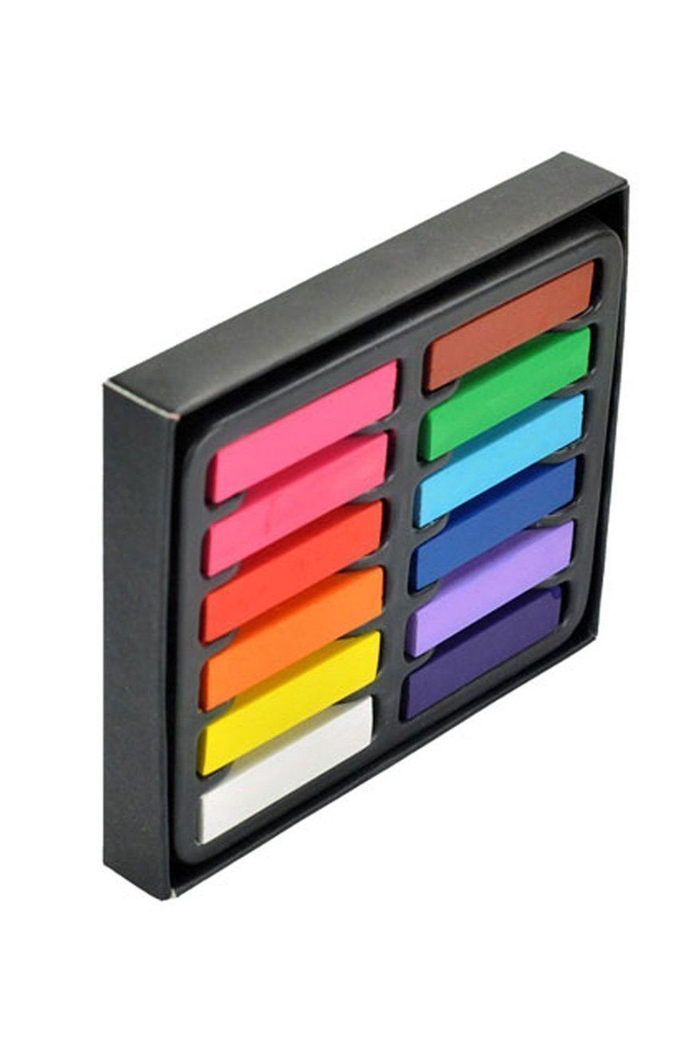 Neel Blue Neel Blue Temporary Hair Chalk Colour Pastel Dye, 12pcs