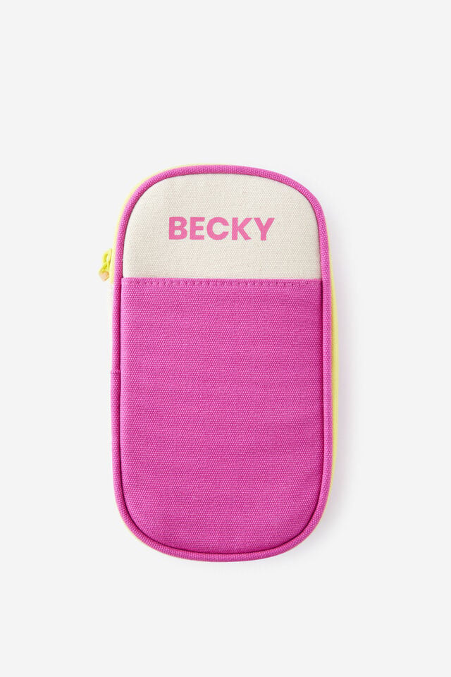 Personalised Arlow Canvas Pencil Case