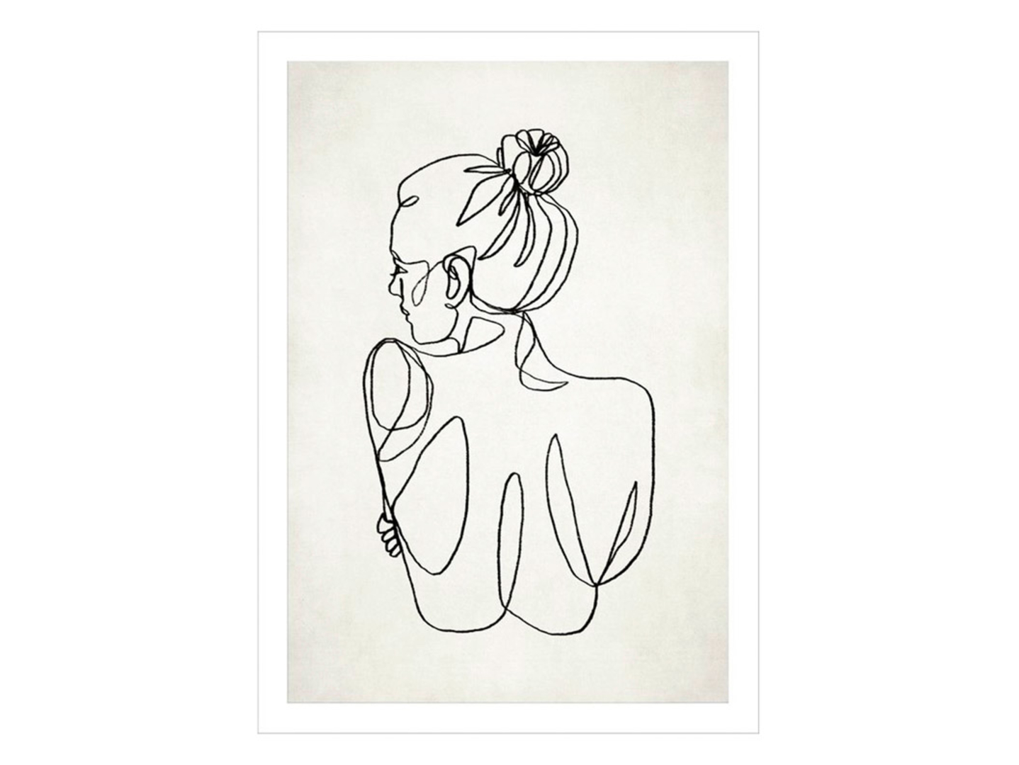 Plakat Line art Kobieta No.1 50x70 cm