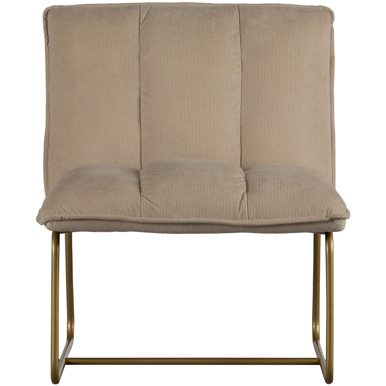 WOOOD fauteuil Fie - Ribstof - Zand - 77x64x71