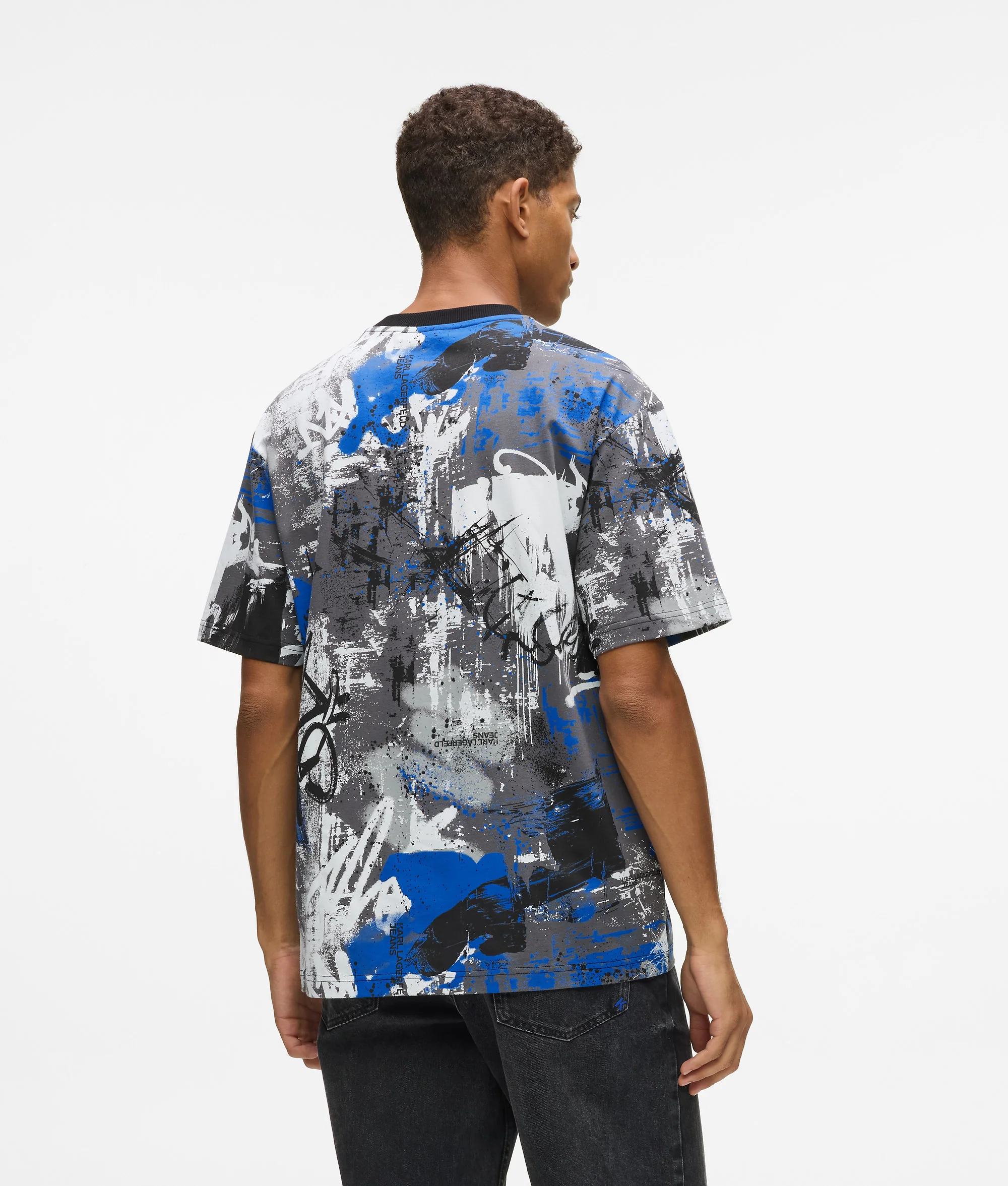 T-shirt effet peinture intégral
