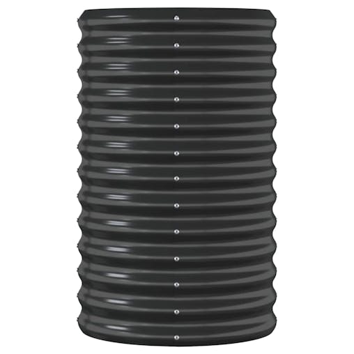 NNEVL Garden Planter Powder-coated Steel 114x40x68 cm Anthracite