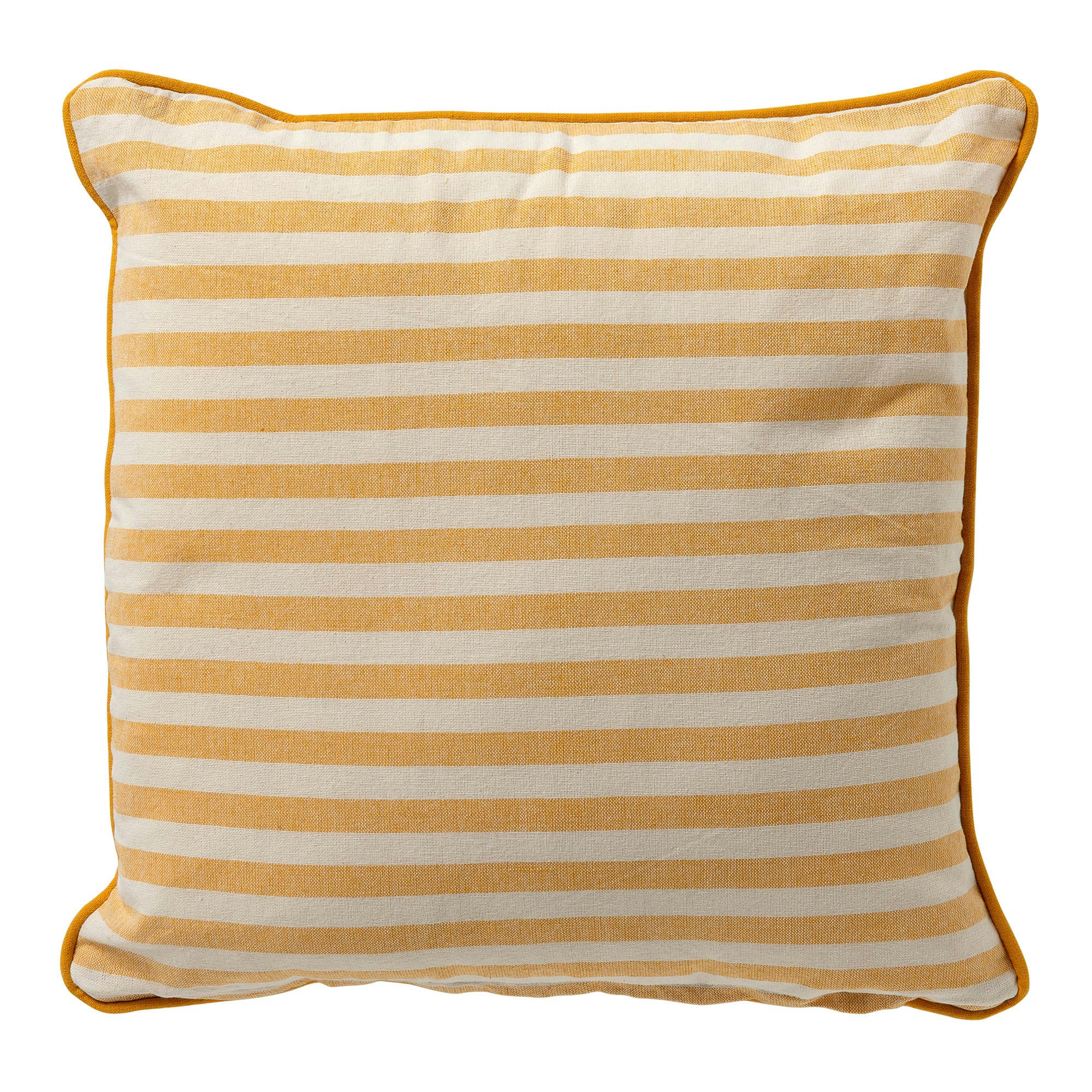Cooper - Coussin - jaune en coton et polyester 40x40 cm avec motif rayé
