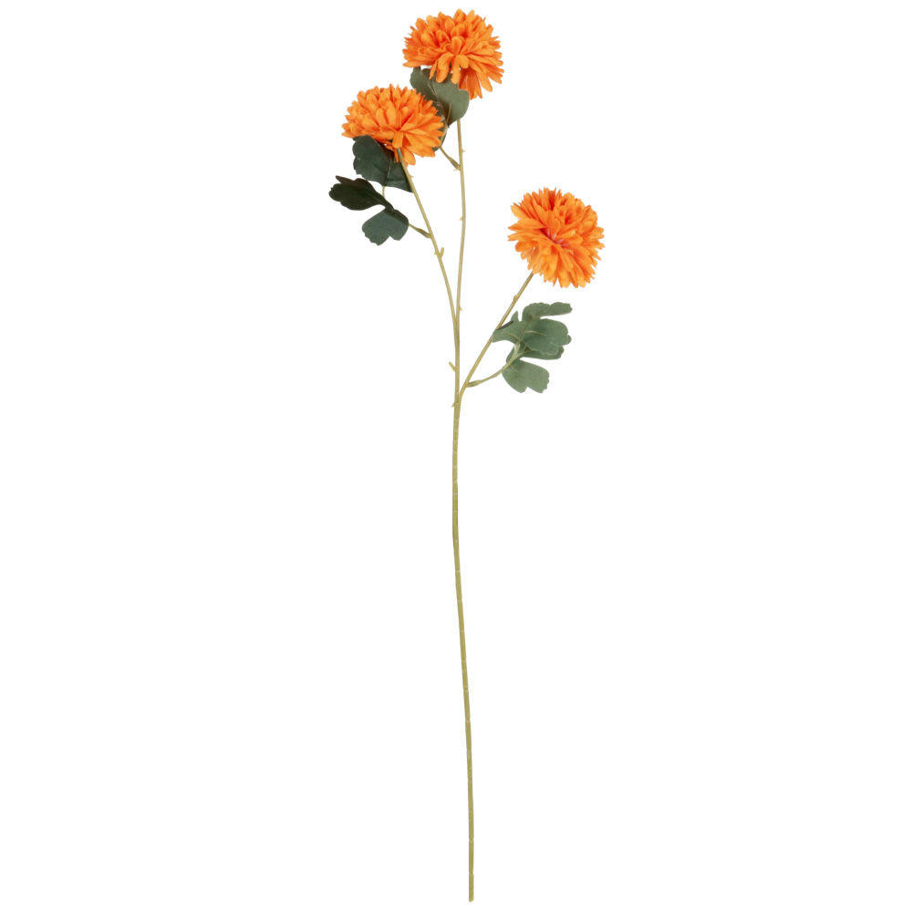 ALVARO - Tige de dahlia artificielle orange