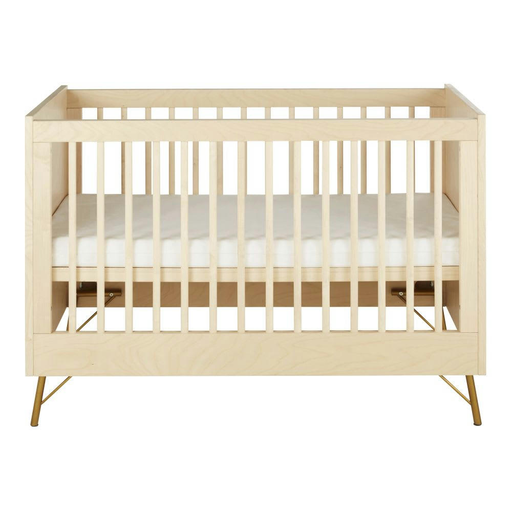 Solstice - Lit bébé à barreaux 60x120 beige