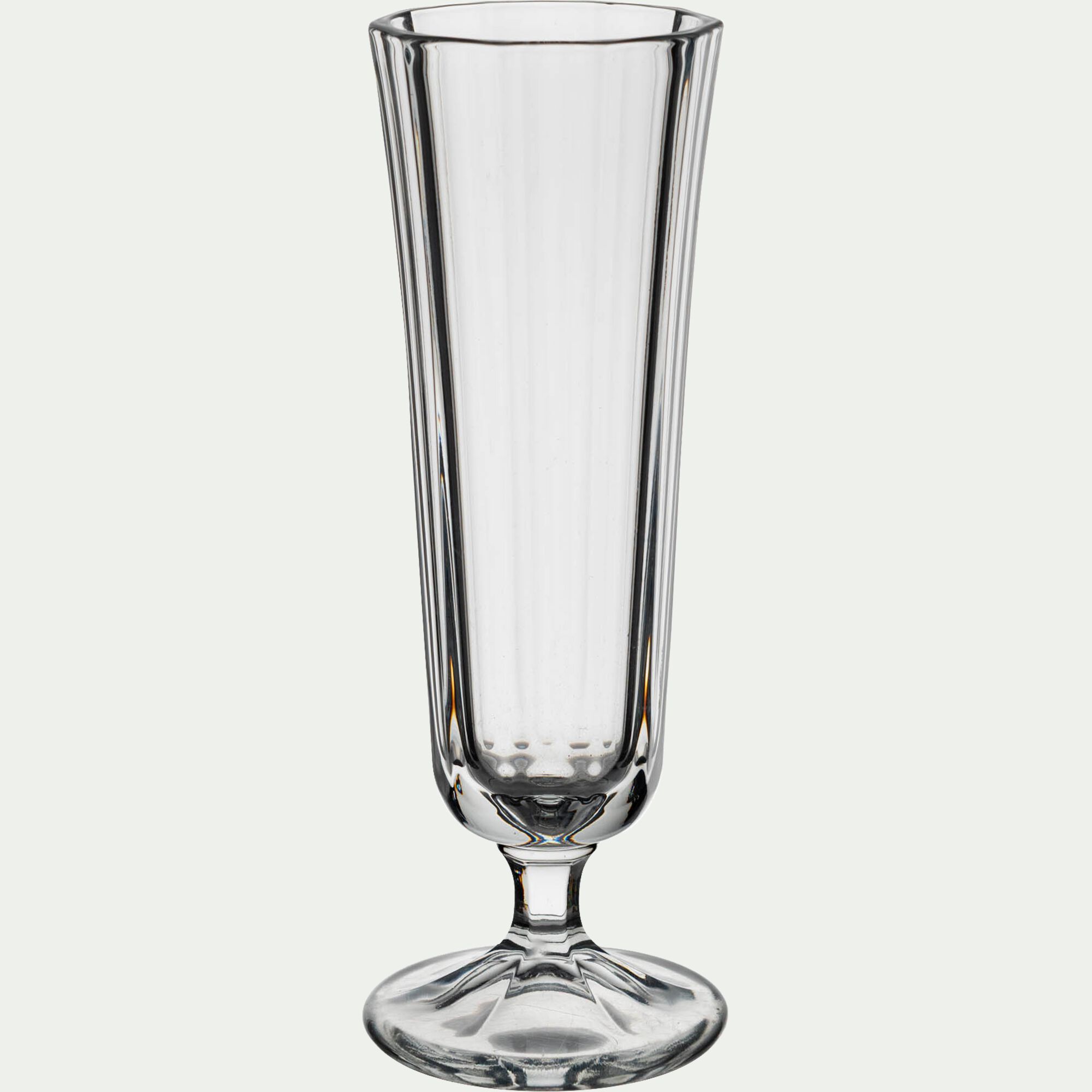 ANA - Flûte à champagne conique en verre 13,5cl - transparent