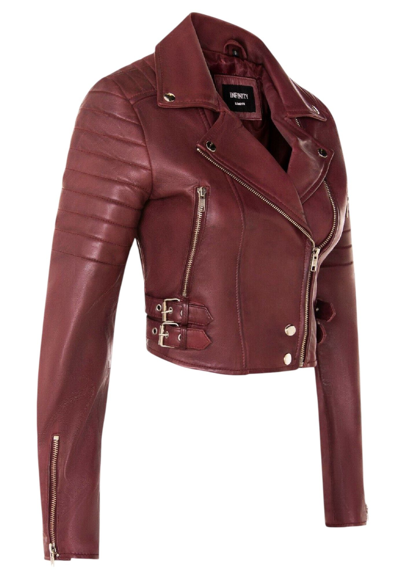 Infinity Leather Brando Cropped Leather Jacket - Longtown