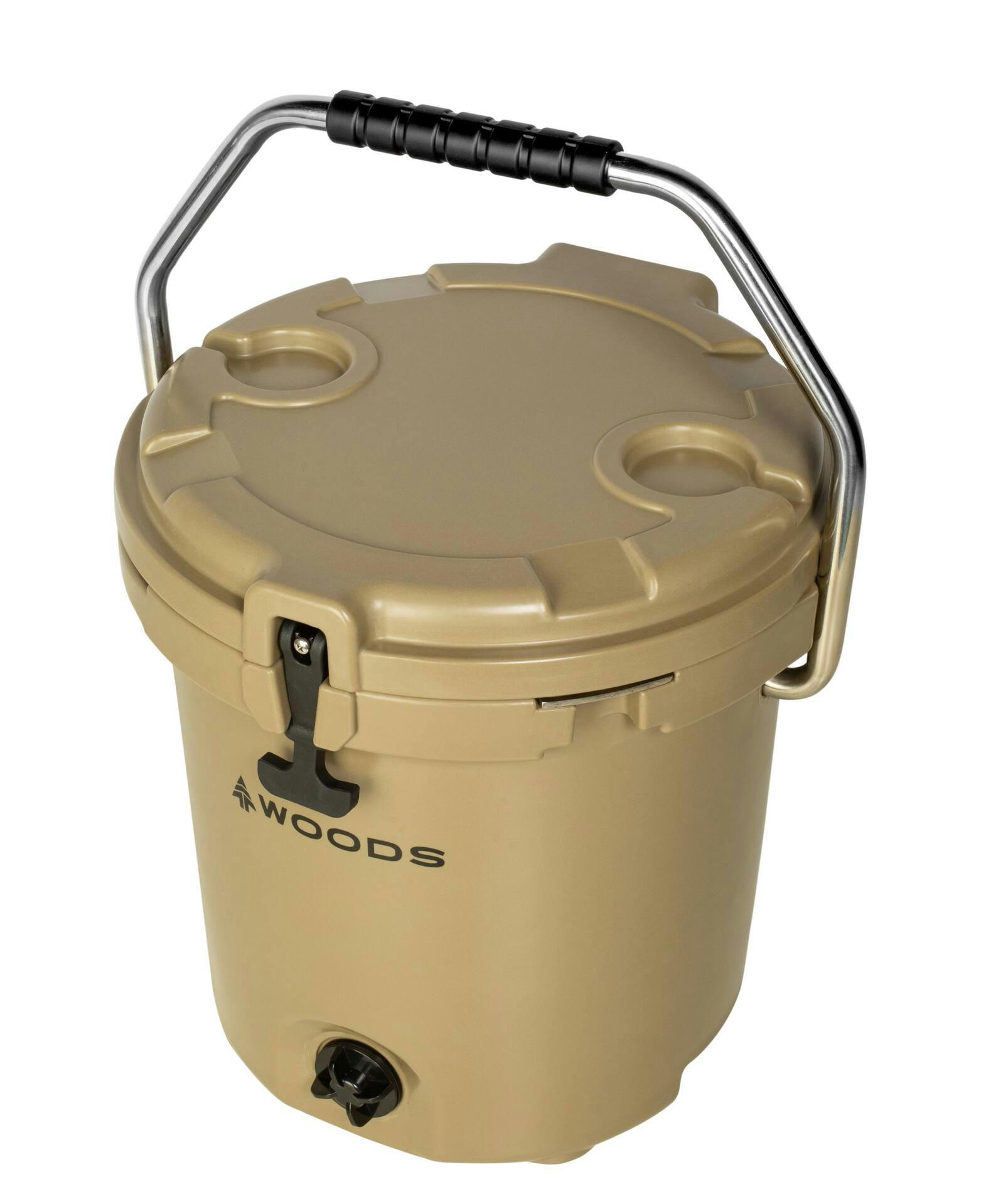 Woods ARCTIC Roto-Moulded Bucket Cooler with Handle,19-L, Tan