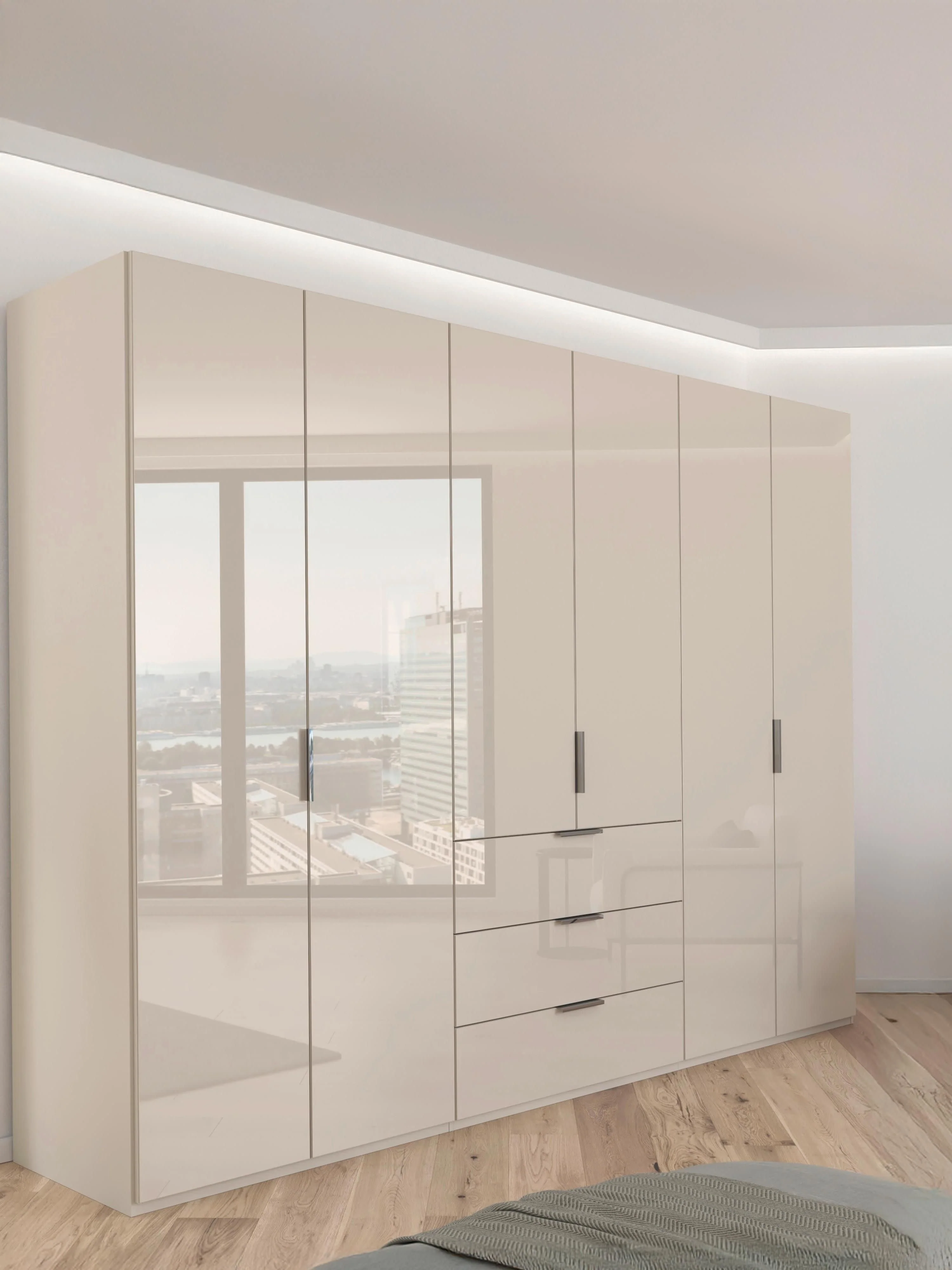 Drehtürenschrank Formes mit Glastüren