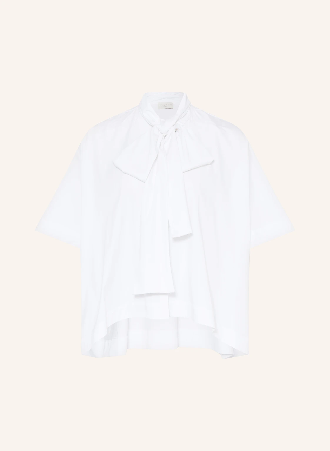MILANO ITALY Oversized-Bluse mit abnehmbarer Schluppe