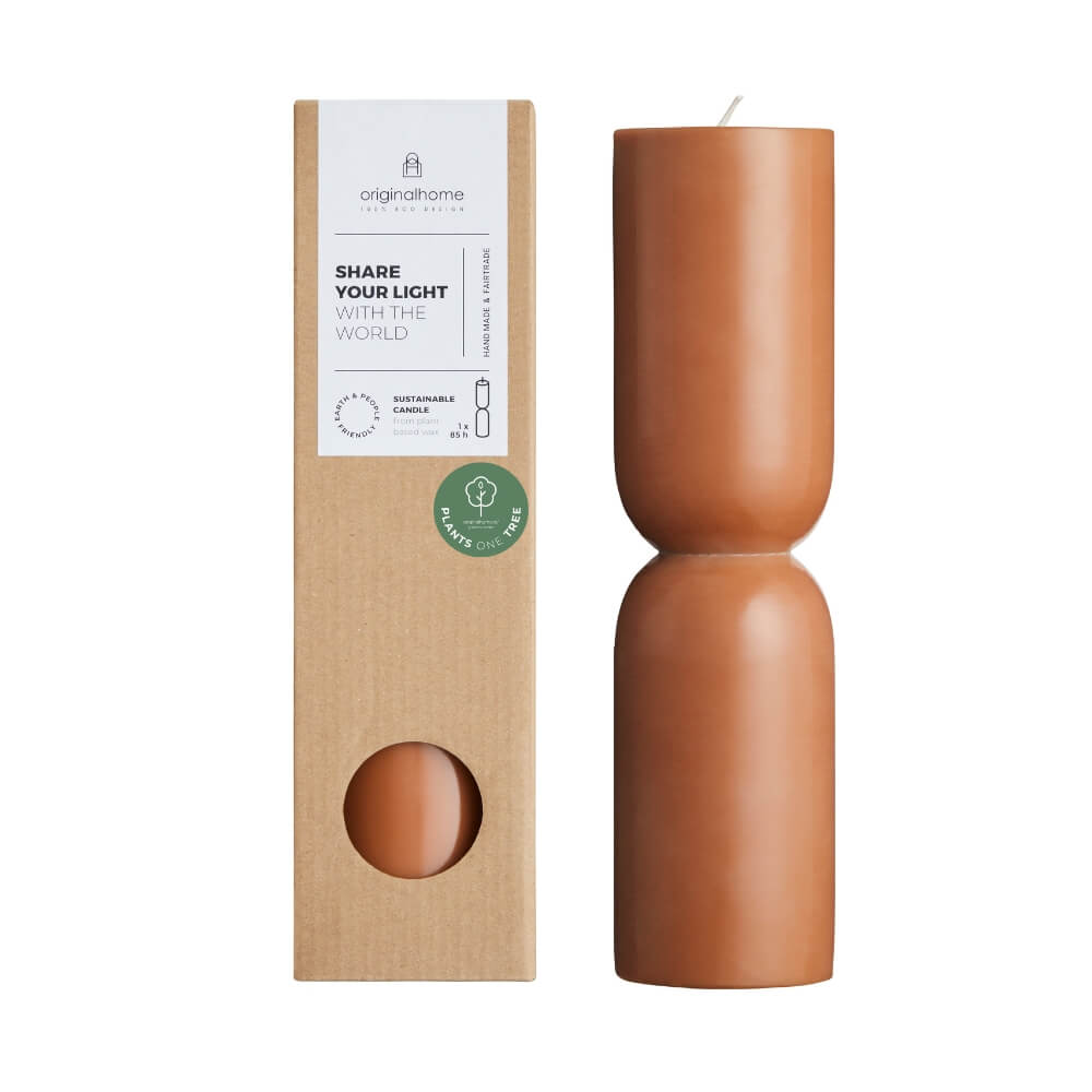 Originalhome kaars organische vorm - camel - L