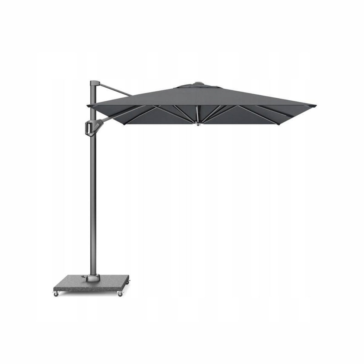 Parasol ogrodowy VOYAGER T1 3×2 m PLATINUM antracytowy