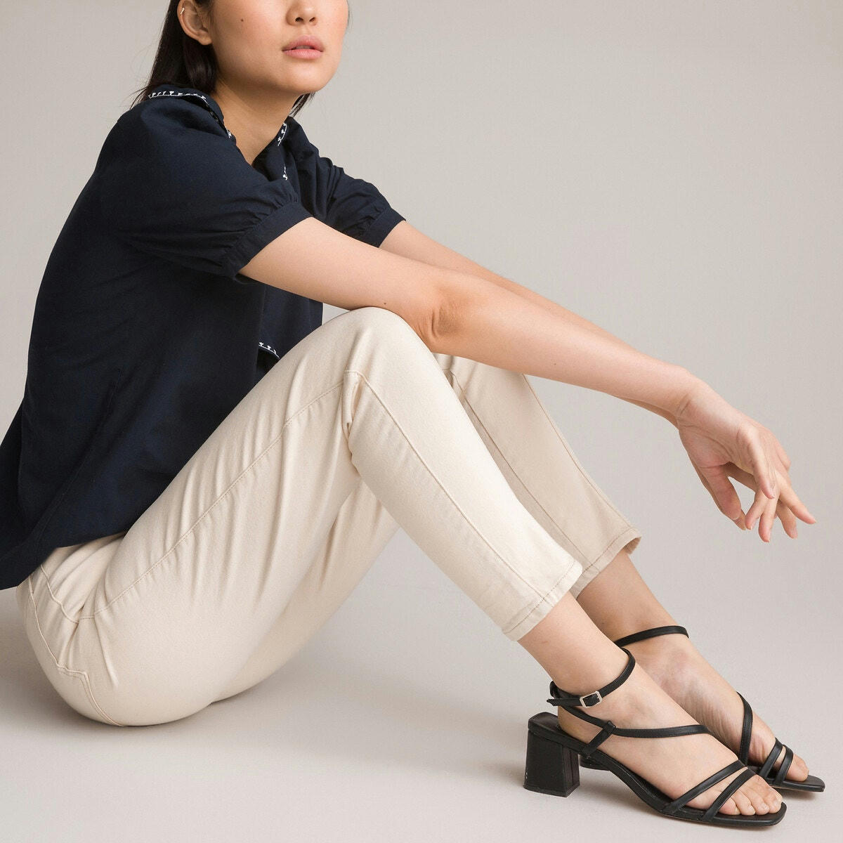 Jean mom taille haute
