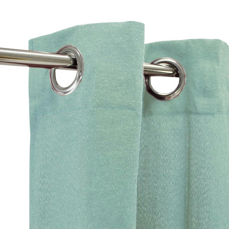 COTTON - Rideau en polycoton bleu clair 140x250
