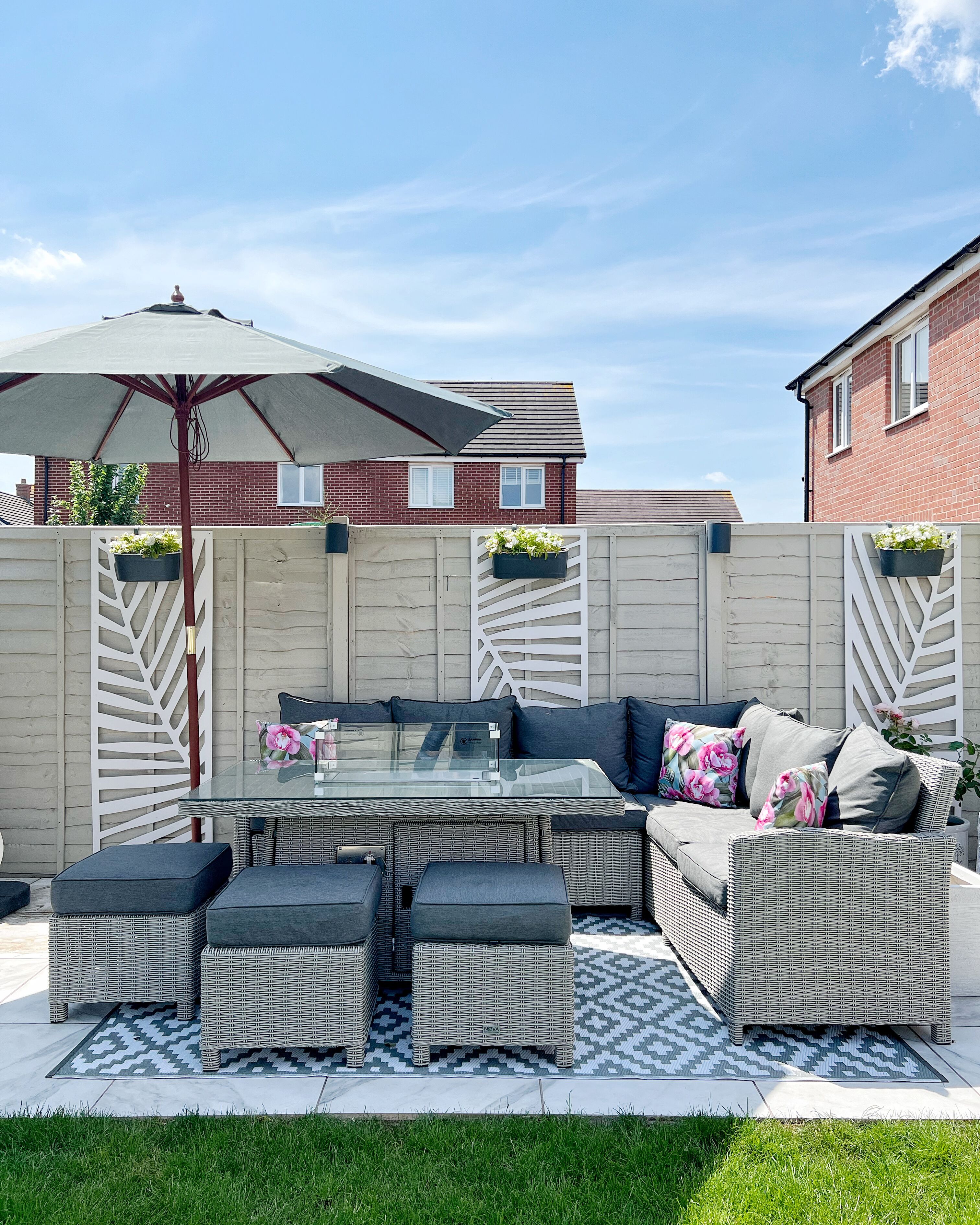 Market Parasol 270 cm TOSCANA Dark Grey