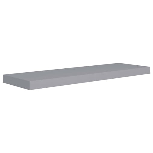 NNEVL Floating Wall Shelves 4 pcs Grey 80x23.5x3.8 cm MDF
