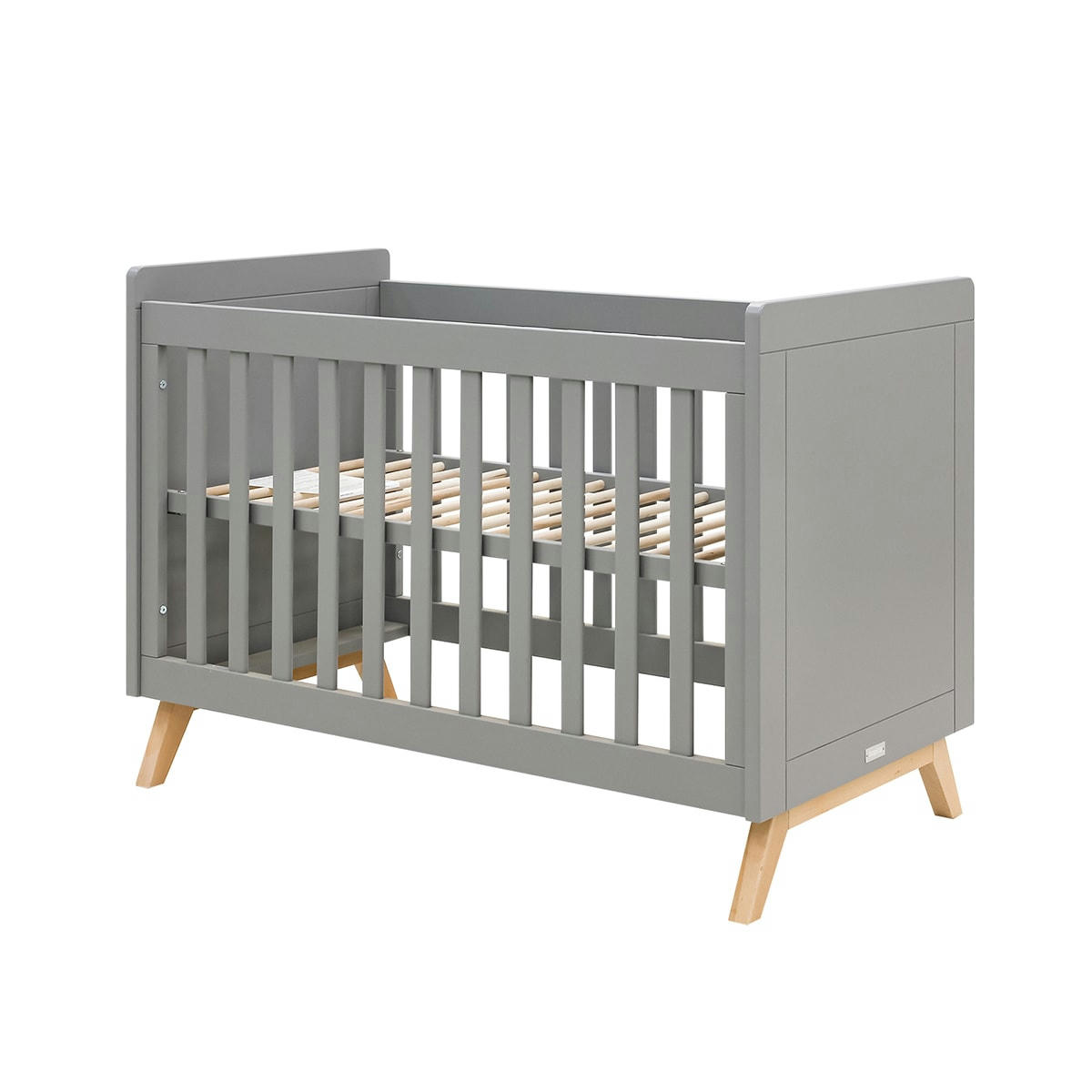 FENNA - Lit bébé 60x120 gris naturel naturel