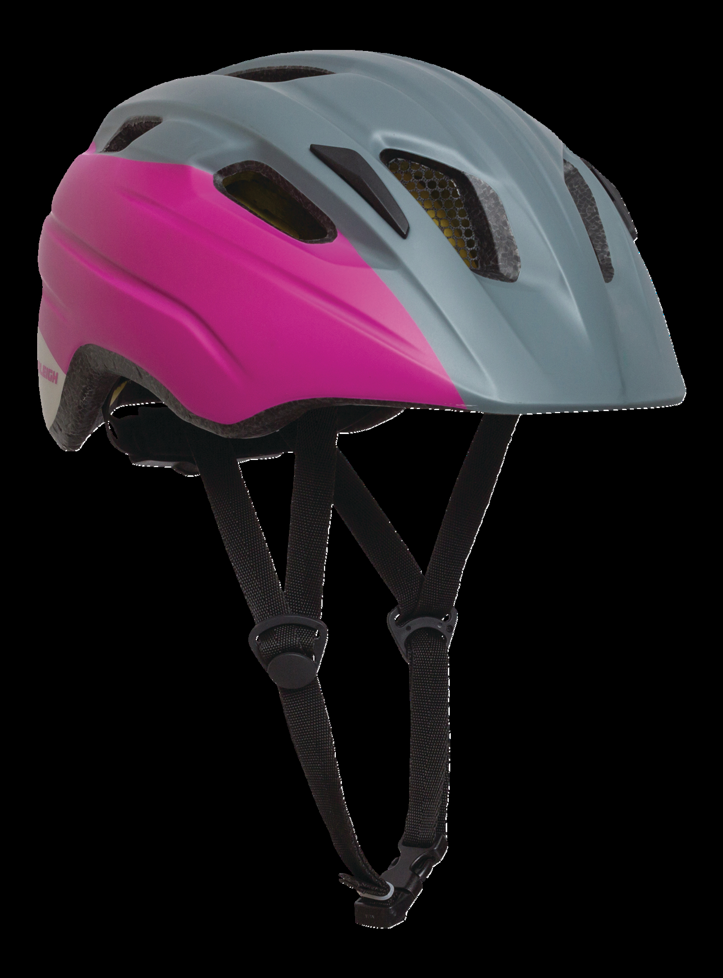 Raleigh Venture MIPS Bike Helmet, Youth, Grey/Pink
