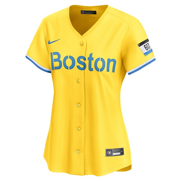 Boston Red Sox Nike Women's City Connect Limited Jersey - Gold