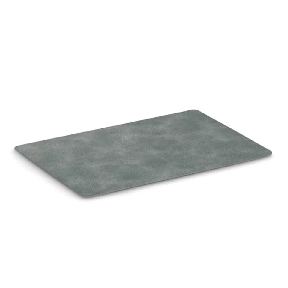 Zeller placemats lederlook - grijs - 45 x 30 cm