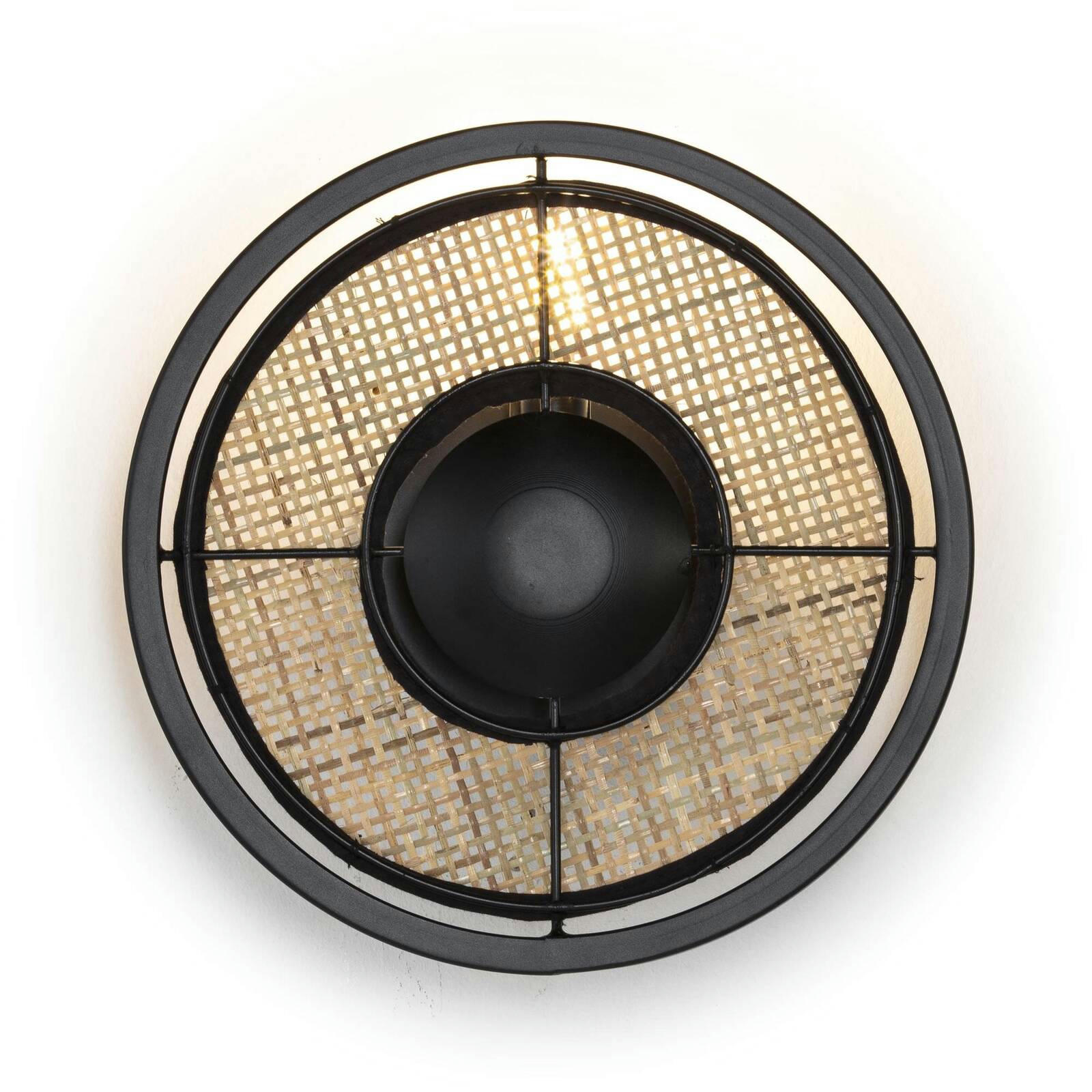 MONTON - Applique Rotin Bois clair 27x25x27 cm