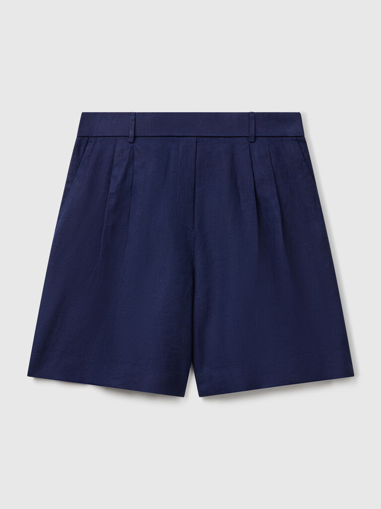 100% linen bermudas