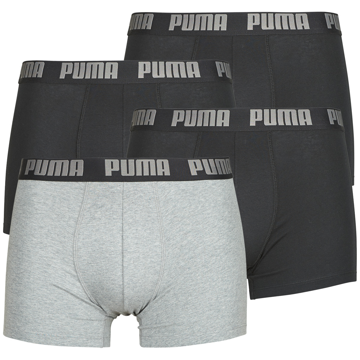 Puma - BOXER ECOM Pack de 4 - Black / Black / Grey / Black