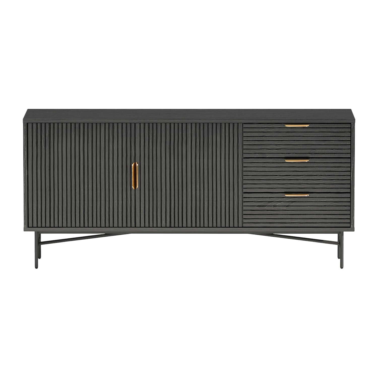 by fonQ Vorne Dressoir - Zwart Eiken