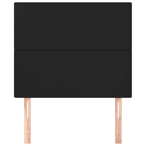 NNEVL Headboards 2 pcs Black 80x5x78/88 cm Faux Leather