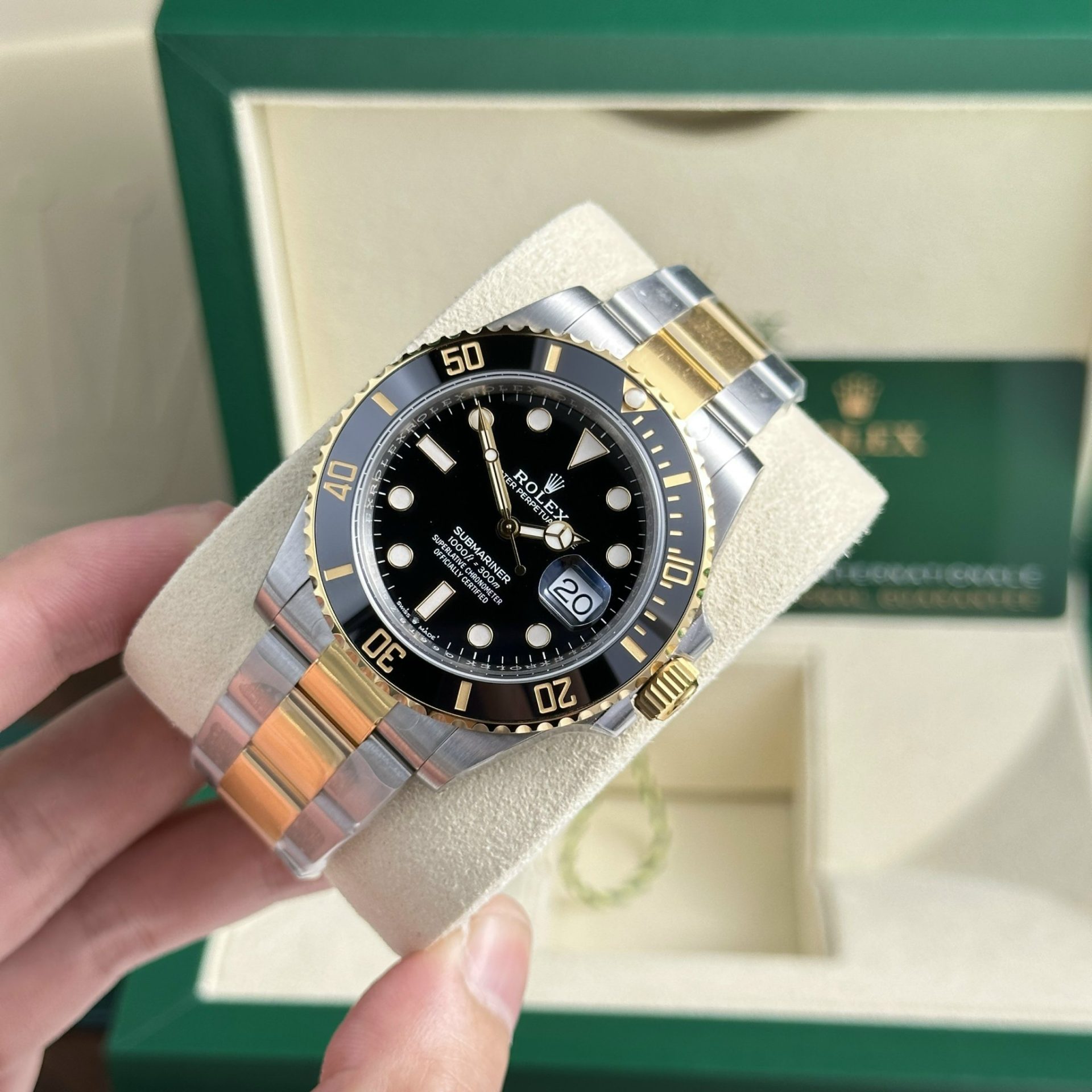 Rolex Submariner 126613LN SS/YG Plated Black Dial 41mm Oyster Super Clone