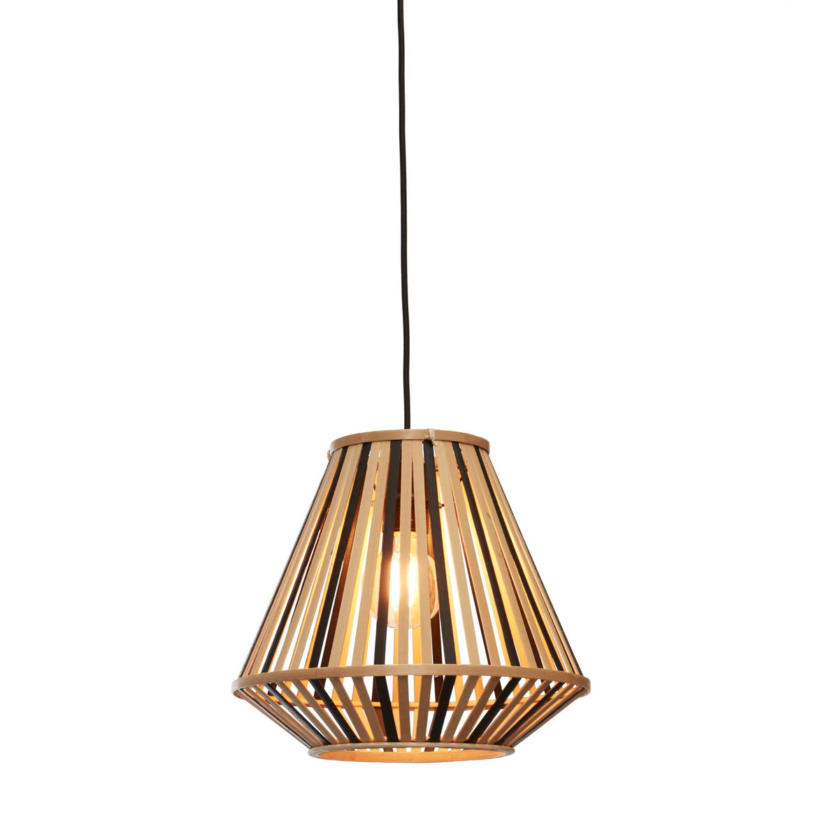 GOOD&MOJO hanglamp Merapi - bruin - Ø30cm
