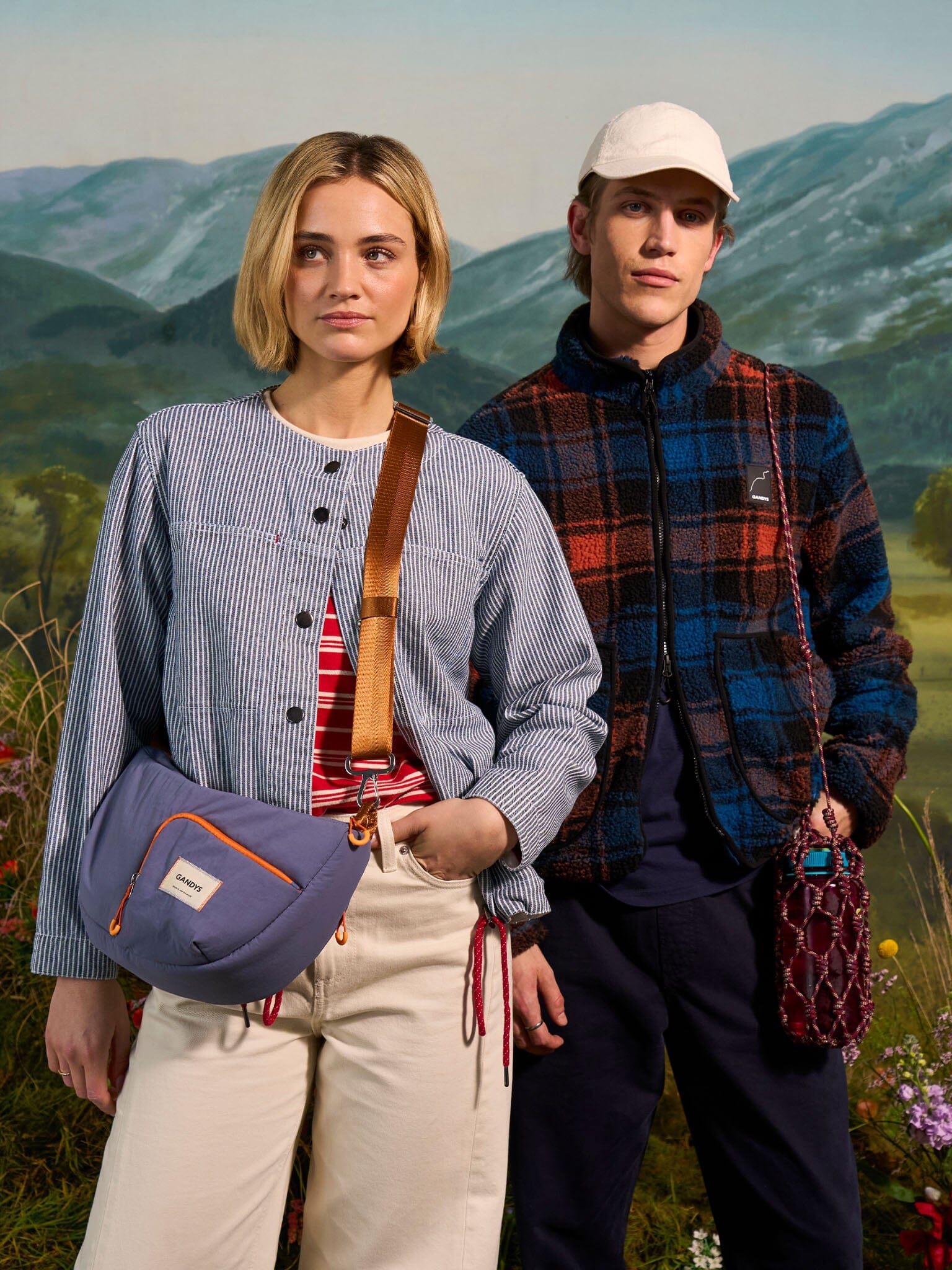 Ecuador Recycled Nylon Sling Bag in Blue