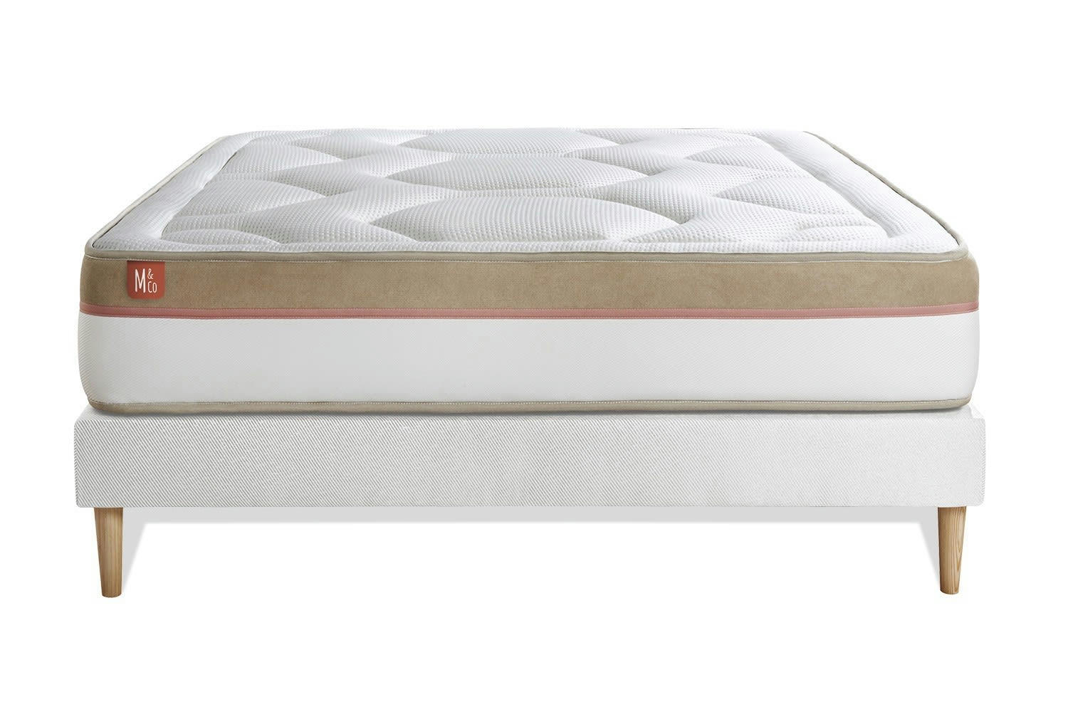 LE COSY - Ensemble 140x190 Mémoire de forme - sommier kit