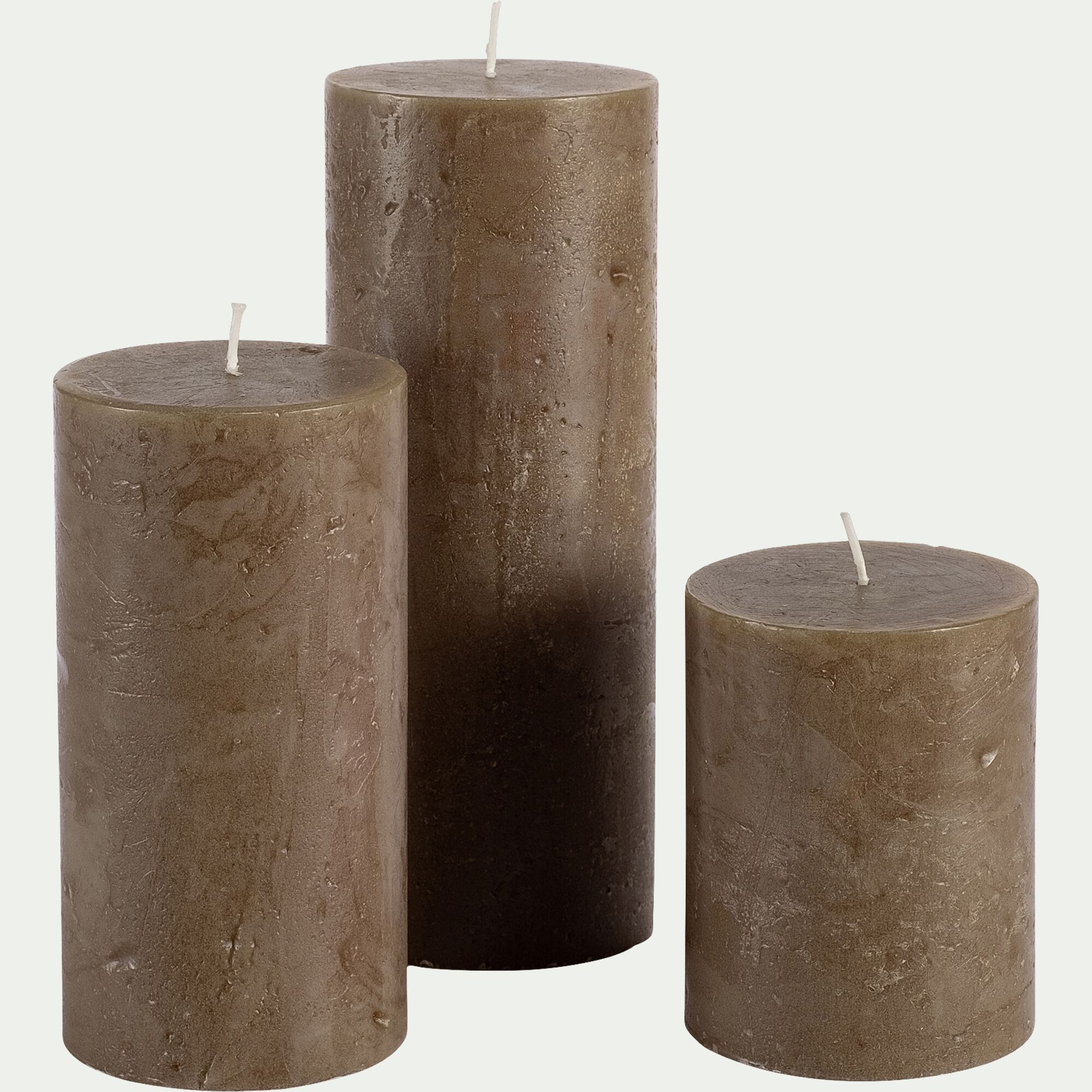 FIGUEIRA - Bougie cylindrique - vert H15cm