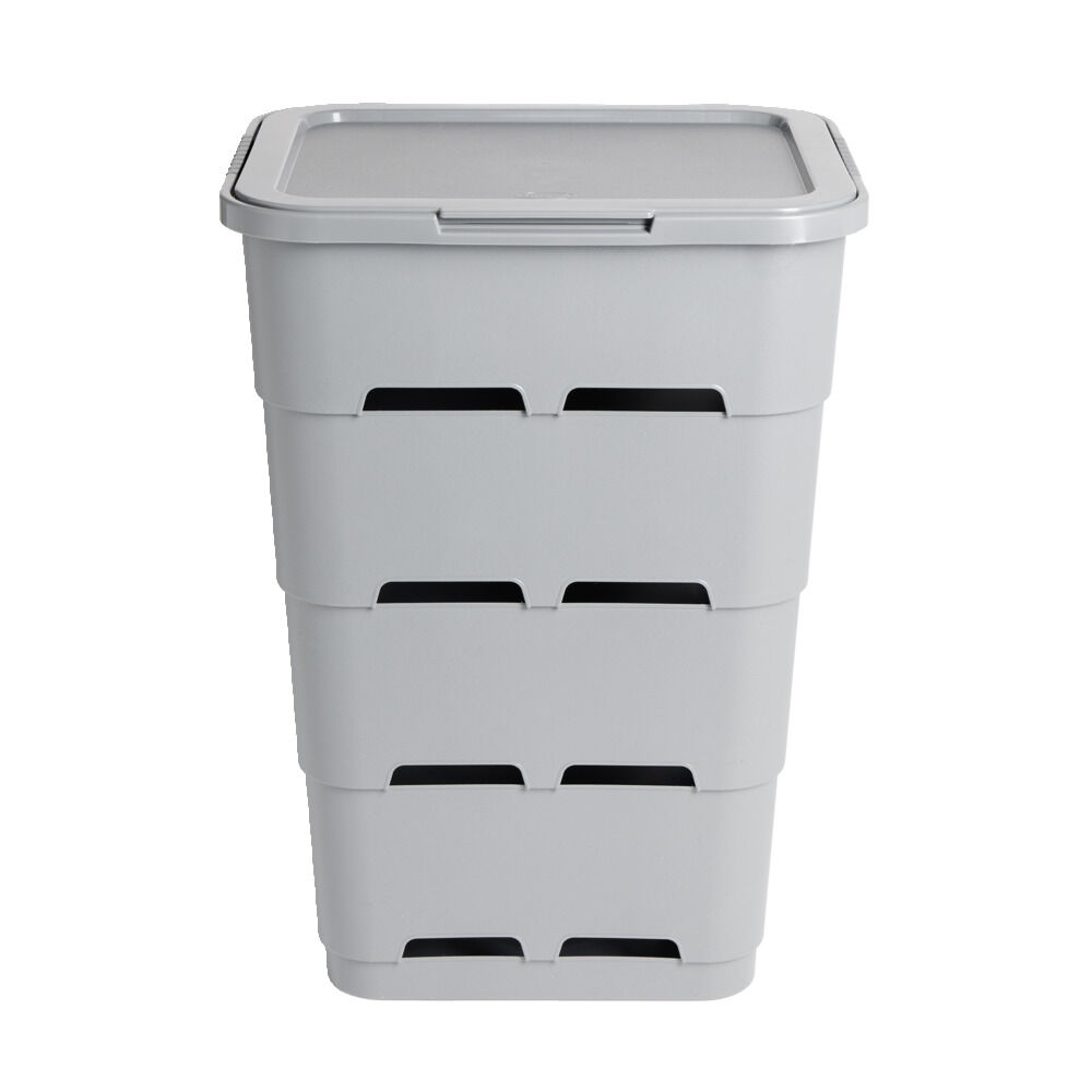 Coffre à linge Maya 42L plastique blanc